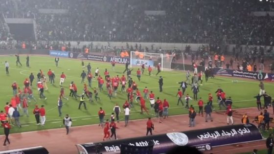 أعمال شغب واعتقالات عقب مباراة الديربي البيضاوي