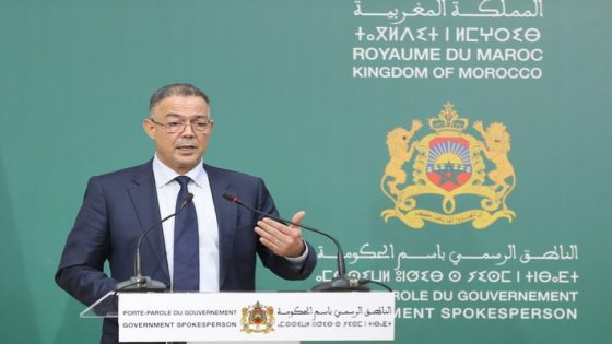 Le ministre d??l??gu?? aupr??s du ministre de l???Economie et des Finances, charg?? du Budget, Faouzi Lekjaa, s???exprime lors d???un point de presse, tenu ?? l'issue de la r??union hebdomadaire du Conseil de Gouvernement. 29122022 ??? Rabat