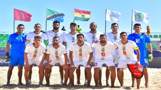 المنتخب المغربي يفوز بنحاسية نهائيات كأس أمم إفريقيا لكرة القدم الشاطئية
